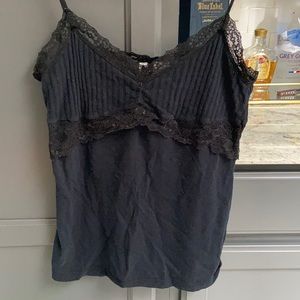 Black top with lace detail
